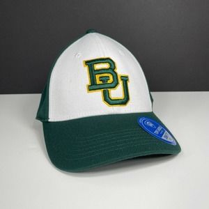 Baylor University BU Bears Top Of The World One-Fit Cap Hat Green White Gold